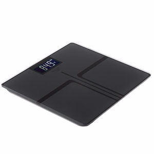 Bathroom scale ADLER AD 8194s STRIPES rechargeable USB-C Black