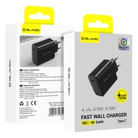 Blavec Wall charger BC-8 GaN4 - Type C - PD QC 65W 3A (TCBC8G4-CB653A) black