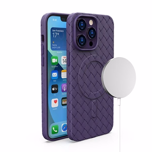 Magnetinis pintas dėklas iPhone 13 Pro - violetinis