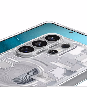 Spigen Ultra Hybrid Mag MagSafe Dėklas for Samsung Galaxy S26 Ultra Zero One - Clear and baltas