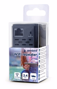 Gembird WNP-RP300-03-BK tinklo kartotuvas 300 Mbit/s juodas