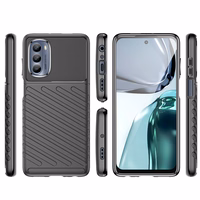 Thunder Case skirtas Motorola Moto G62 5G silikoninis apsauginis dėklas juodas