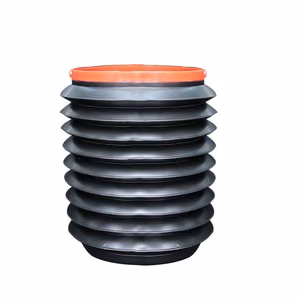 Foldable car bucket container 4L black