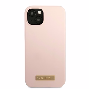 Dėklas telefonui iPhone 13 6.1 - rožinis/rožinis Silikoninė Logo plokštelė MagSafe
