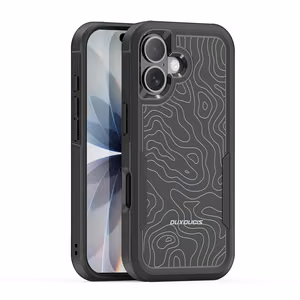 Чехол Dux Ducis Shld для Apple iPhone 17 чёрный узор контур