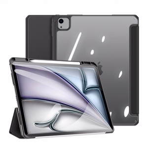 Dux Ducis Toby dėklas su dangteliu ir stovu iPad Air 13" 2024 / iPad Pro 12.9" 2018-2022 - juodas