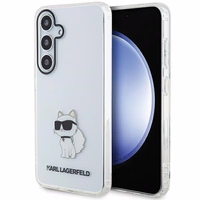 Karl Lagerfeld IML Choupette dėklas telefonui Samsung Galaxy S24 - skaidrus