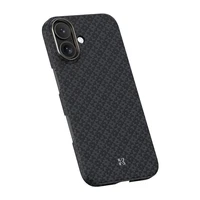 Benks Magnetic Armor Air Armor Grid Kevlar dėklas metaliniu rėmeliu 600D (B067) iPhone 17 juodas