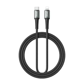 BWOO pintas kabelis USB-C - Lightning 2m 30W juodas