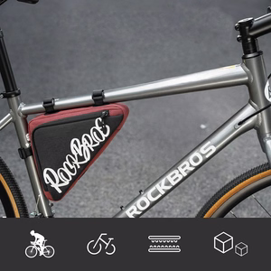 Rockbros G002 Flash Journey Triangle Frame Bike Bag 1.4L - Red
