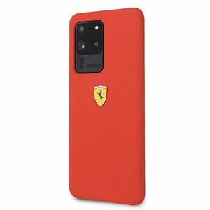 Ferrari Kietas dėklas FESSIHCS69RE S20 Ultra G988 raudonas/raudonas Silikoninis