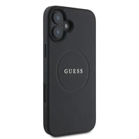 Guess Grūdintas Auksinis Žiedas Magnetinis Dėklas telefonui iPhone 16 - juodas