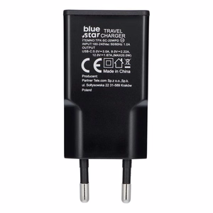 Įkroviklis Blue Star (TFK-SC-20WPD) USB-C 3A (20W) juodas