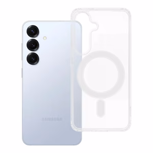 Чехол для Samsung S25 Clear Mag Cover (MID) совместимый с MagSafe прозрачный