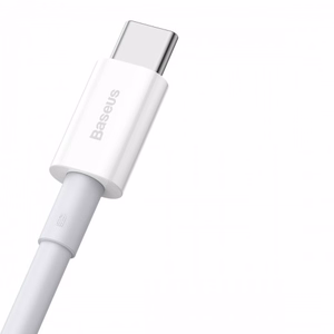 USB laidas Baseus Superior baltas Type-C 100cm (iki 66W / 6A)