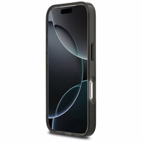 BMW M IML metaliniai mygtukai trispalvės linijos magnetinis dėklas telefonui iPhone 17 Pro Max - juodas