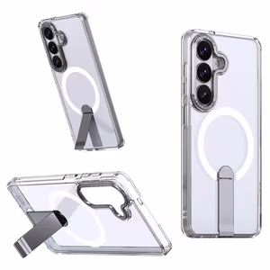 Hybrid Armor X deklas Samsung Galaxy S26 Plus su stovu, suderinamas su MagSafe - skaidrus