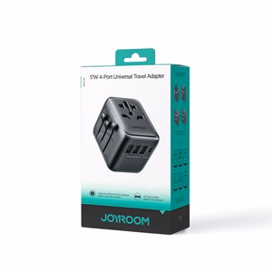 Universalus kelioninis įkroviklis Joyroom JR-TCW01 15W 3xUSB-A/USB-C juodas
