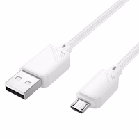 Kabelis USB A į Micro USB Hoco 2,4A 1 m X113 baltas