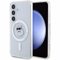 Karl Lagerfeld IML Choupette magnetinis dėklas telefonui Samsung Galaxy S24 - permatomas