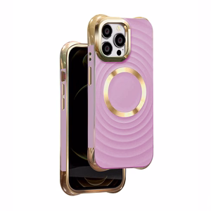 Circle Glam Magnetinis dėklas telefonui iPhone 14 Pro 6,1" violetinis