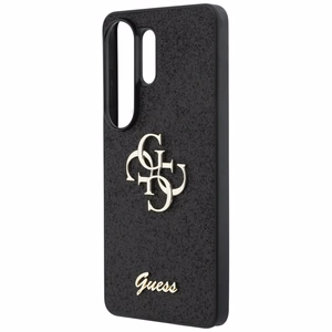 Guess dėklas Fixed Glitter Big 4G Metal Logo for Samsung Galaxy S26 Ultra juodas
