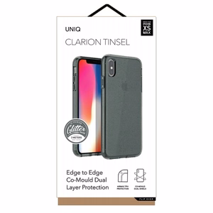 Uniq Clarion Tinsel case for iPhone Xs Max - black