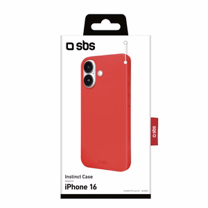 SBS Instinct iPhone 16 dėklas - raudonas