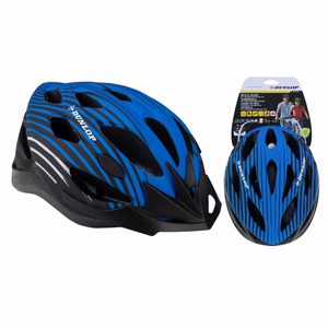 Dunlop reguliuojamas MTB dviračio šalmas, M dydžio, 55–58 cm, mėlynas ir juodas