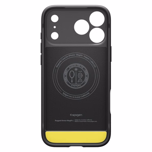 Spigen Rugged Armor Mag Magnetinis dėklas telefonui iPhone 17 Pro - matinė juoda
