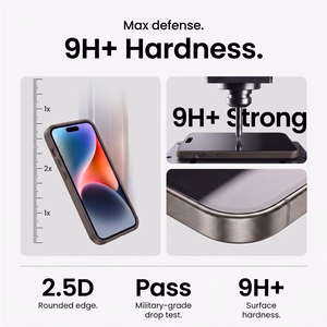 Tech-Protect Easy Set+ 2 dalių grūdinto stiklo apsaugų rinkinys ekranui ir kameros objektyvams, skirtas iPhone 18 Pro
