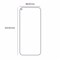 Grūdintas stiklas 2,5D Huawei P40 Lite / P40 Lite E / Y7P / Honor 9C / Realme 8 4G / 8 Pro