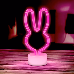 Neon LED on stovas RABBIT rožinis USB-C FSC-10 Forever Light