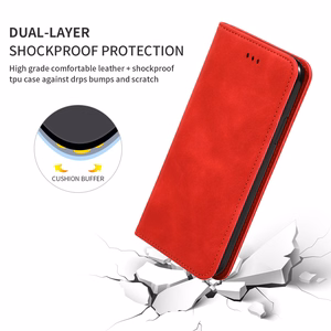Dėklas Business Style Xiaomi Redmi Note 17 4G/5G raudonas