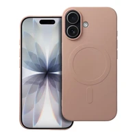 SILICONE MAG DĖKLAS (didelė skylė) suderinamas su MagSafe IPHONE 17 rožinė