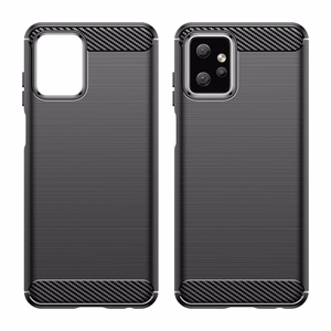 Carbon Case for Motorola Moto G Power 2023 flexible silicone carbon cover black