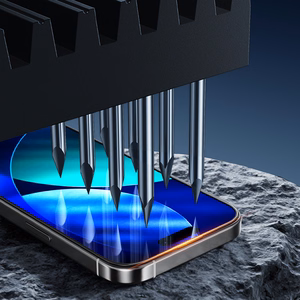 Rock Apsauginis stiklas HD pilno padengimo antistatinis skirtas iPhone 17 Pro Max