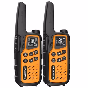 Baofeng BF-T25E racijų komplektas, 2 vnt., oranžinės