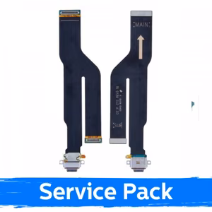 Įkrovimo jungtis suderinama su Samsung N986 / N985 Note 20 Ultra su laideline / sidabrinė (Service Pack)