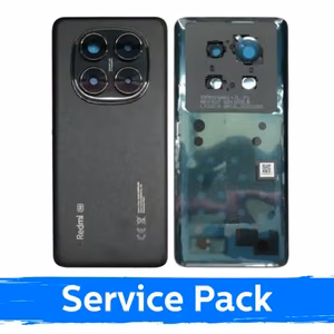 Back Cover Compatible With Xiaomi Redmi Note 14 Pro 5G / Midnight Black / (Service Pack)