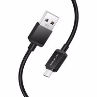 Borofone Kabelis BX120 Placer - USB į Micro USB - 2,4A 1 metras juodas
