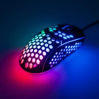 ART wire computer mouse USB A dpi with light AM-99 black