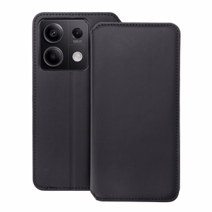 Dvigubos kišenės dėklas telefonui XIAOMI Redmi Note 13 5G juodas