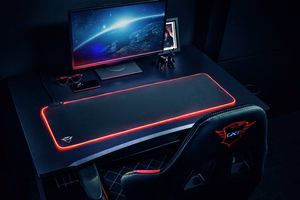 Trust GXT 764 Glide-Flex XXL Žaidimo pelės padėkliukas Juoda