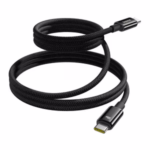Зарядный кабель Baseus Tungsten Gold USB-C на USB-C 100W 1м (чёрный)