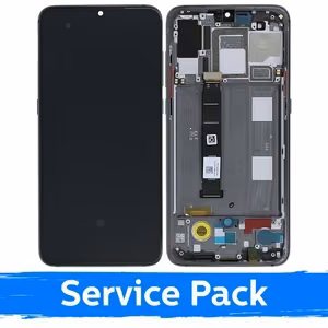 LCD дисплей для Xiaomi Mi 9 с рамкой / Piano Black / (Service Pack)