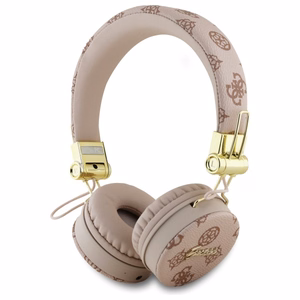 Guess Bluetooth ENC GUBH70EPOSMW rudos/rudos bijūnų užrašas apvalios formos ausinės