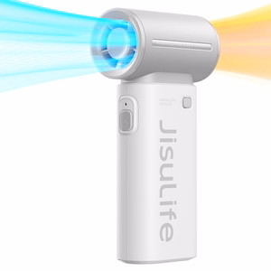 Jisulife Life9 3600 mAh nešiojamasis rankinis mini USB ventiliatorius-pūstuvas, pilkas