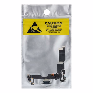 Įkrovimo lankstus USB IPHONE 14 Plus juodas (ištrauktas)