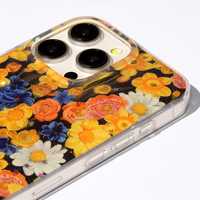 Glow Glam dėklas telefonui iPhone 12 6,1" oranžinis